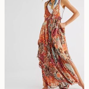 Free people chiffon Meredith maxi dress